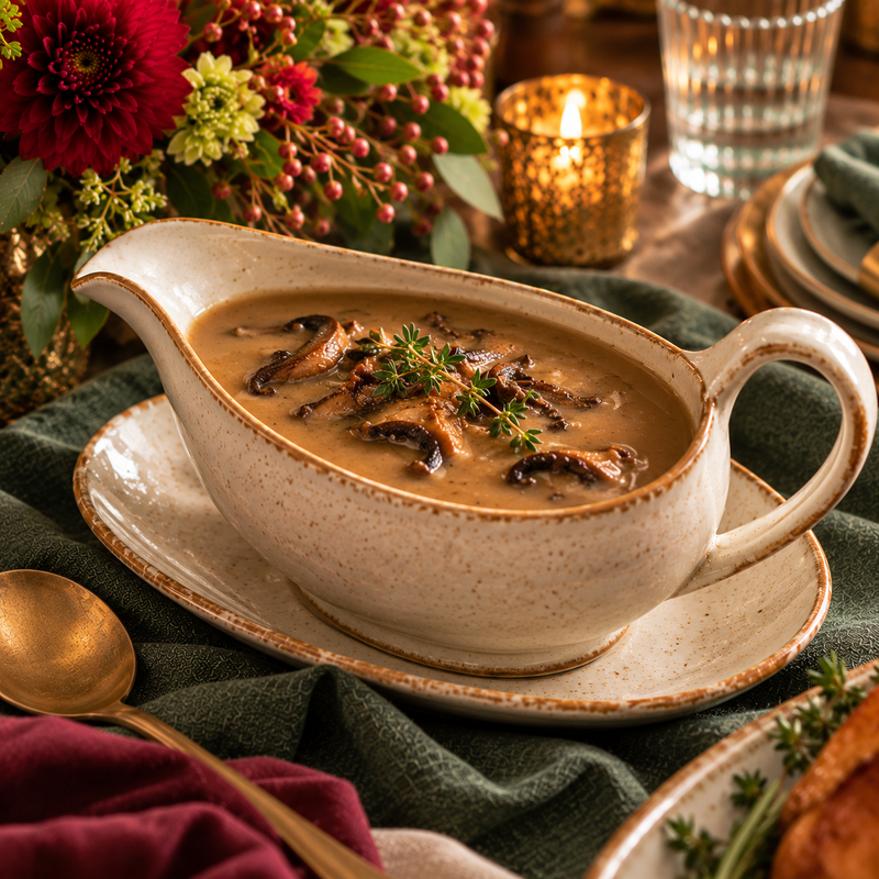 Wildsmith Mushroom–Shallot Gravy (Vegan)